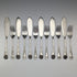 Antique British Silver Plate Fish Cutlery Set of 6 Pairs JG Graves