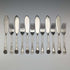 Antique British Silver Plate Fish Cutlery Set of 6 Pairs JG Graves