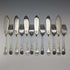 Antique British Silver Plate Fish Cutlery Set of 6 Pairs JG Graves