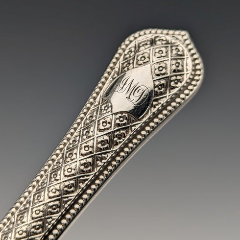 1865年頃 英国アンティーク シルバープレート デザートカトラリー6ペアセット