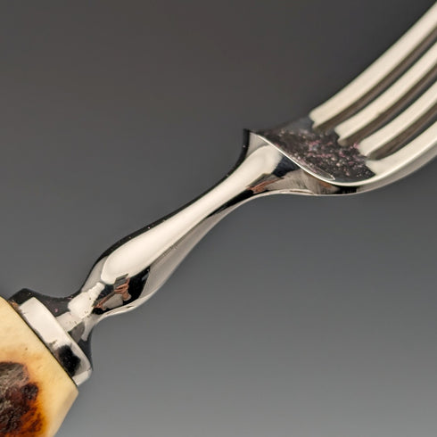 英国ヴィンテージ アントラーハンドル ディナーカトラリー6ペアセット R. F. MOSLEY