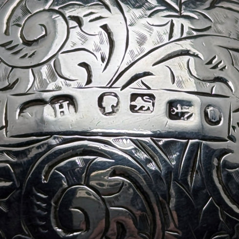 1888 年英國古董純銀餐巾環 17 克 Nathan&Hayes