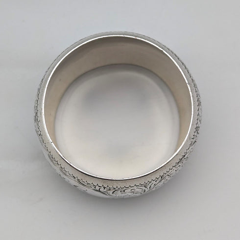 1897 年英國古董純銀餐巾環 36 克 Hilliard&Thomason