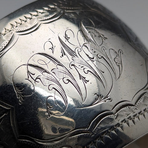 1897 年英國古董純銀餐巾環 36 克 Hilliard&Thomason