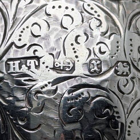 1897 年英國古董純銀餐巾環 36 克 Hilliard&Thomason