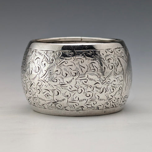 1886 年英國古董純銀餐巾環 22 克