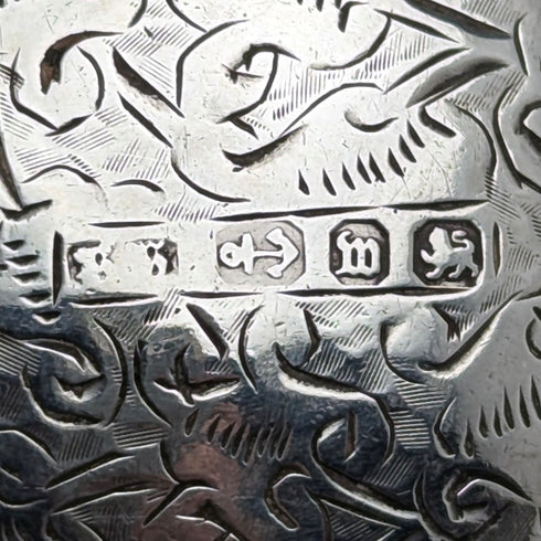 1886 年英國古董純銀餐巾環 22 克