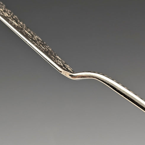 Circa 1895 British antique sterling silver butter knife 48g Wakely & Wheeler