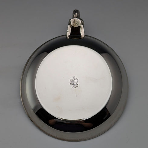 英國復古鍍銀松鼠裝飾堅果盤 M&R