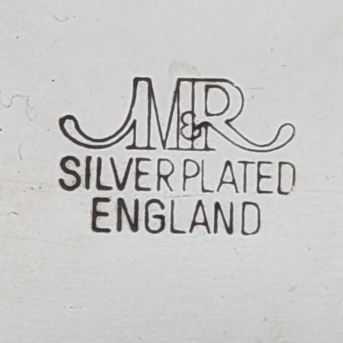 英國復古鍍銀松鼠裝飾堅果盤 M&R