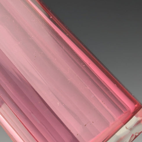 1910年 英国アンティーク クランベリーガラス 純銀蓋 シュガーキャスター Hukin&Heath