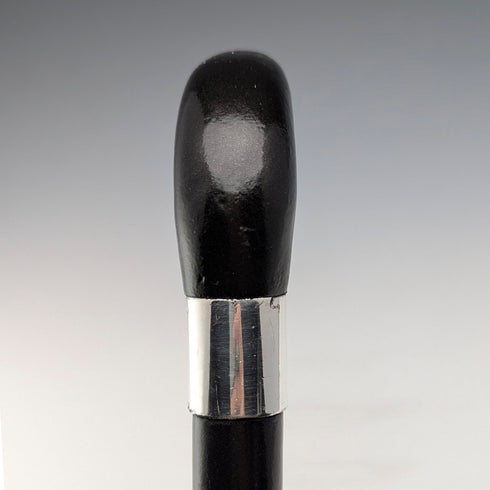 ヴィンテージ 紳士用 クロップハンドル ステッキ ブラックシャフト 杖 90cm