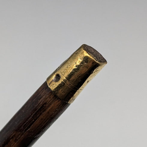 1901 年英國古董女士純銀裝飾 L 形手柄手杖 90 厘米