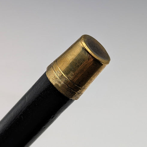 1933 年英國復古男士純銀裝飾彎柄手杖 82 厘米