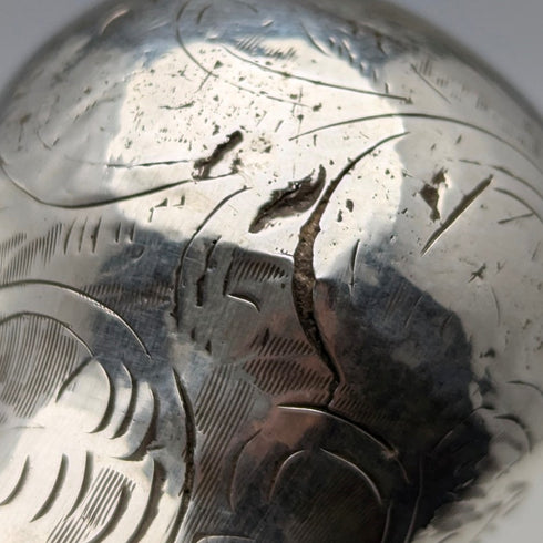 1923 年英國古董男士純銀圓柄手杖 88 厘米