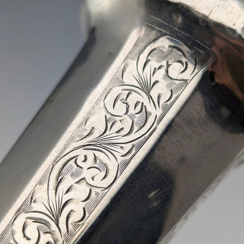 1925 年英國復古男士純銀圓柄手杖 84 厘米