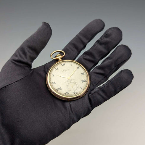 約 1931 年復古浪琴懷錶薄鍍金錶殼 Cal18.69Z 工作狀況良好