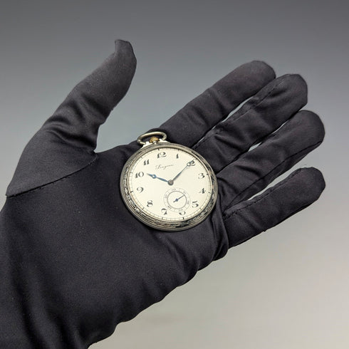 約 1925 年復古浪琴懷錶薄 Niero 錶殼 Cal18.79N 工作狀況良好