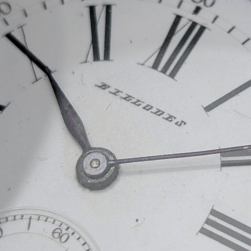 大約 1913 年古董 Billodes/Zenith 懷錶雕刻銀色側面獵人錶殼工作物品