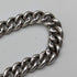 Circa 1920 British antique sterling silver Albert chain 30g claw and bowl fob