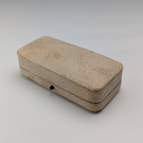 アンティーク 15ctゴールド製ブローチ ブルーストーン&パール ケース入