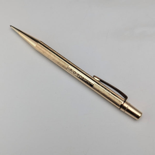 British Vintage Yard O'Red Rold Gold Push-Pull Pencil