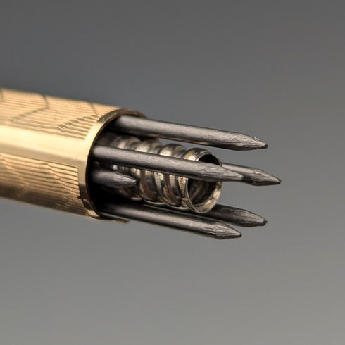 British Vintage Yard O'Red Rold Gold Push-Pull Pencil