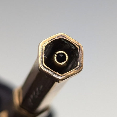 約 1900 年古董鍍金伸縮鉛筆和沾水筆