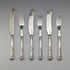 1836 British antique pure silver fish cutlery, 3 pairs, total weight 319g, Charles Needham