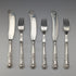 1836 British antique pure silver fish cutlery, 3 pairs, total weight 319g, Charles Needham