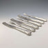1836 British antique pure silver fish cutlery, 3 pairs, total weight 319g, Charles Needham