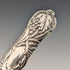 1840 British Antique Pure Silver Handle Fish Cutlery, 4 Pairs, William Sansom