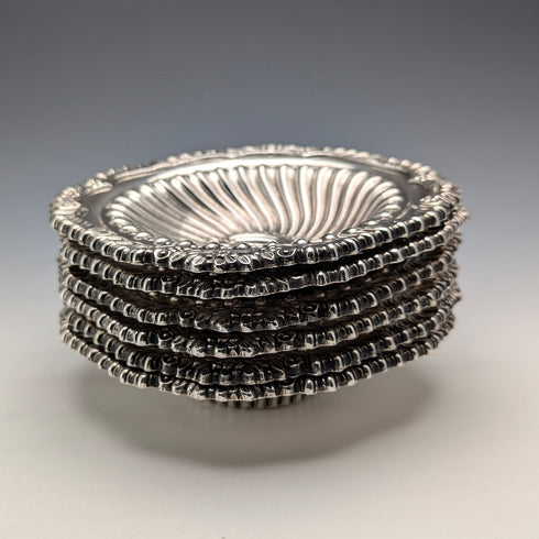 英國復古鍍銀碗盤 6 件套