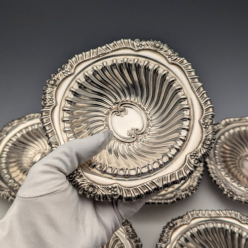 英國復古鍍銀碗盤 6 件套