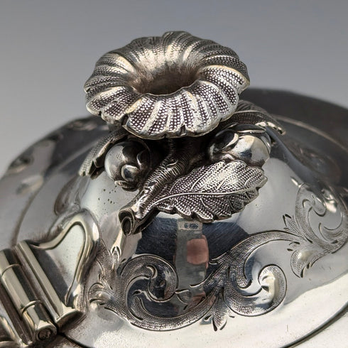 1840年頃 英国アンティーク シルバープレート製 小型ティーポット