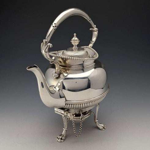 約 1875 年英國古董鍍銀 Batchelor 茶壺套裝