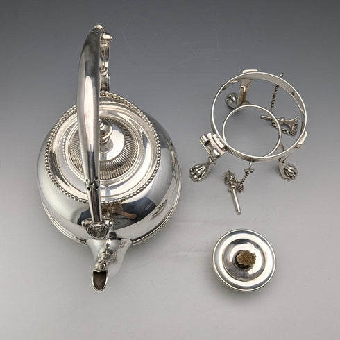 1875年頃 英国アンティーク シルバープレート製 バチェラー ティーケトルセット