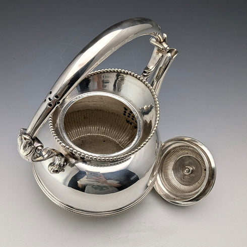 1875年頃 英国アンティーク シルバープレート製 バチェラー ティーケトルセット