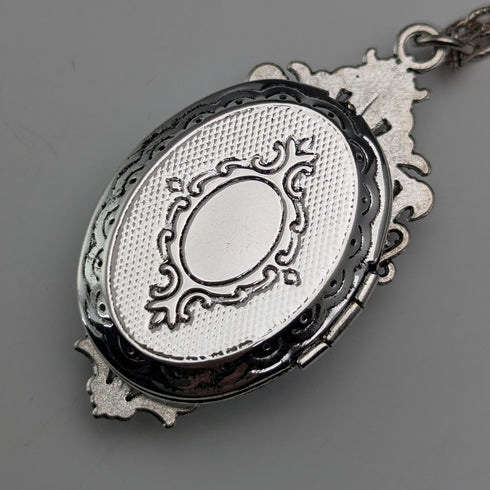 ヴィンテージ ハミングバード カメオ ロケットペンダント ネックレス