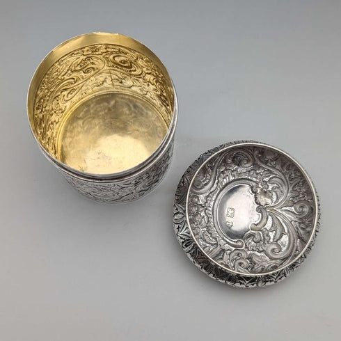 1893 年英國古董純銀茶盒 116 克 Hayes Brothers