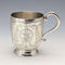 1868 British antique sterling silver mug 135g Arthur Sibley