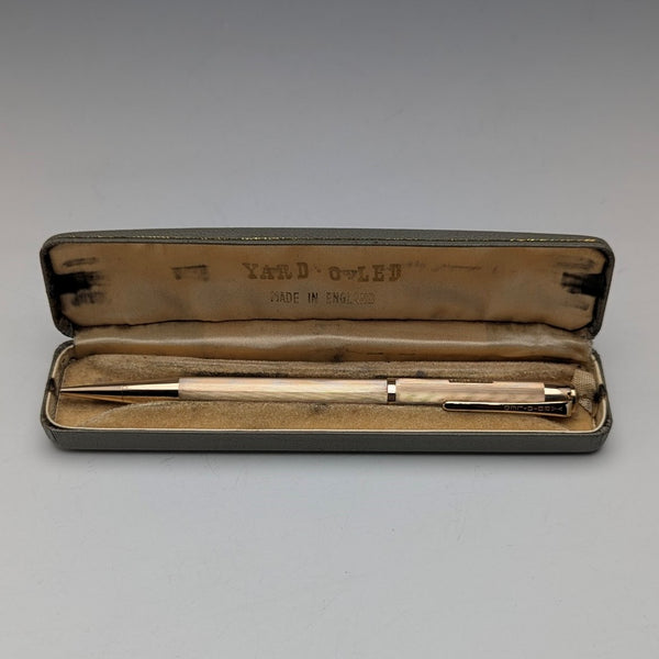 英国ヴィンテージ ヤード・オ・レッド ロールドゴールド 推進式ペンシル ケース入