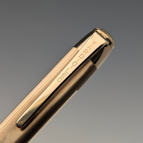 British Vintage Yard O' Red Rolled Gold Propelled Pencil in Case