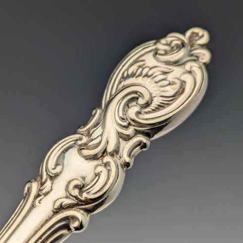 1882 年英國古董鍍銀餐具 6 對套裝雕刻刀片埃爾金頓