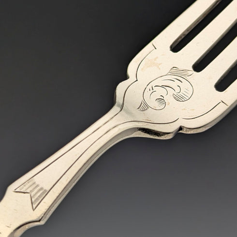 1900年頃 英国アンティーク 800シルバーハンドル カトラリー6ペアセット Mappin&Webb