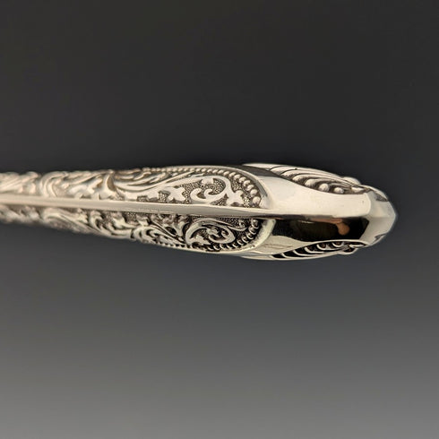 1890年頃 英国アンティーク 総純銀製 カトラリー6ペアセット 計655g John Aldwinckle & Thomas Slater 木箱入り