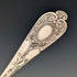 German antique continental silver spoon set of 10 + 1, total weight 205g
