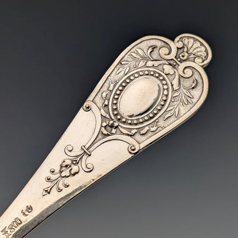 德國古董歐陸銀湯匙10+1組共205g