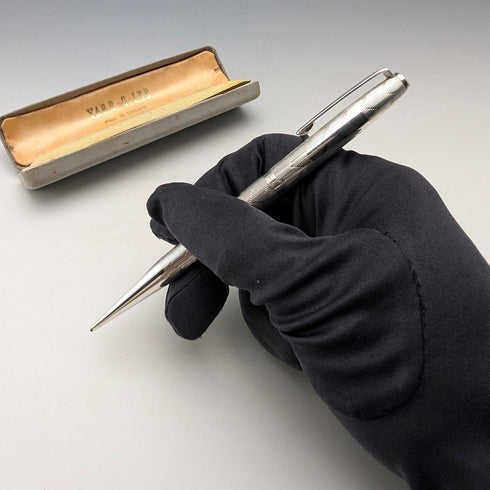 1965 年英國 Yard O' 紅色純銀自動鉛筆帶筆芯和筆盒