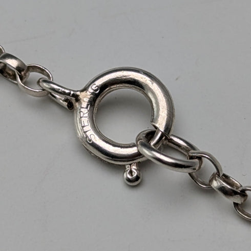 1977年 英国ヴィンテージ 純銀インゴットペンダント 1/2トロイオンス 純銀チェーン付